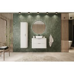 Rodan Elegance szafka 35,5x31,5x139 cm boczna wisząca biała