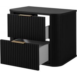 Rodan Elegance szafka z blatem 60,4x41,5x51,7 cm podumywalkowa wisząca czarna