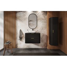 Rodan Elegance szafka z blatem 60,4x41,5x51,7 cm podumywalkowa wisząca czarna