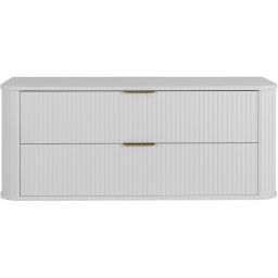 Rodan Elegance szafka z blatem 120,4x41,5x51,7 cm podumywalkowa wisząca biała