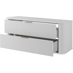 Rodan Elegance szafka z blatem 120,4x41,5x51,7 cm podumywalkowa wisząca biała