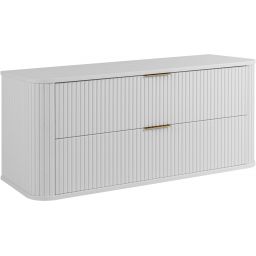 Rodan Elegance szafka z blatem 120,4x41,5x51,7 cm podumywalkowa wisząca biała