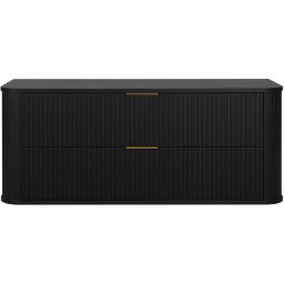 Rodan Elegance szafka z blatem 120,4x41,5x51,7 cm podumywalkowa wisząca czarna