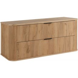 Rodan Elegance szafka z blatem 120,4x41,5x51,7 cm podumywalkowa wisząca dąb