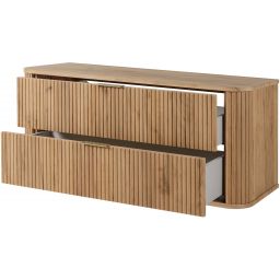 Rodan Elegance szafka z blatem 120,4x41,5x51,7 cm podumywalkowa wisząca dąb