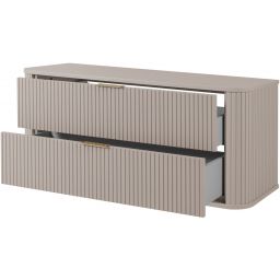 Rodan Elegance szafka z blatem 120,4x41,5x51,7 cm podumywalkowa wisząca beżowa