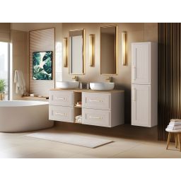 Rodan Classic szafka 35x27x136 cm podumywalkowa wisząca beżowa