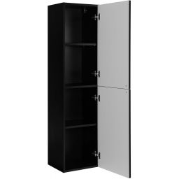 Rodan Gusto szafka 35x27x136 cm boczna wisząca czarna