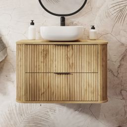 Rodan Elegance szafka z blatem 60,4x41,5x51,7 cm podumywalkowa wisząca dąb