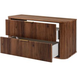 Rodan Elegance szafka z blatem 100,4x41,5x51,7 cm podumywalkowa wisząca dąb orzech