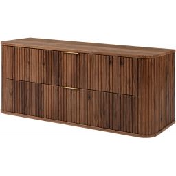 Rodan Elegance szafka z blatem 120,4x41,5x51,7 cm podumywalkowa wisząca dąb orzech