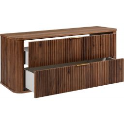 Rodan Elegance szafka z blatem 120,4x41,5x51,7 cm podumywalkowa wisząca dąb orzech