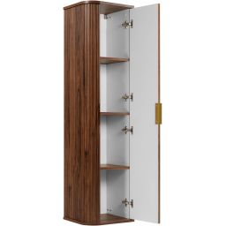 Rodan Elegance szafka 35,5x31,5x139 cm boczna wisząca dąb orzech