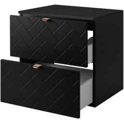 Zestaw Rodan Trend szafka 60 cm podumywalkowa z blatem czarny (5906154450843, 5906154451888)