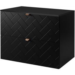 Zestaw Rodan Trend szafka 80 cm podumywalkowa z blatem czarny (5906154450850, 5906154451925)