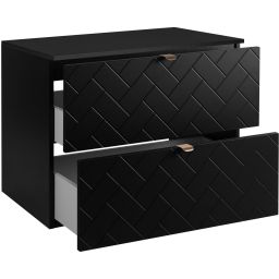 Zestaw Rodan Trend szafka 80 cm podumywalkowa z blatem czarny (5906154450850, 5906154451925)