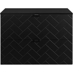 Zestaw Rodan Trend szafka 80 cm podumywalkowa z blatem czarny (5906154450850, 5906154451925)