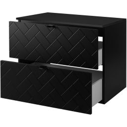 Zestaw Rodan Trend szafka 80 cm podumywalkowa z blatem czarny (5906154450850, 5906154451925)