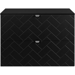 Zestaw Rodan Trend szafka 80 cm podumywalkowa z blatem czarny (5906154450850, 5906154451925)