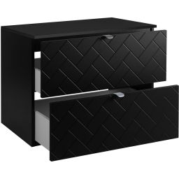 Zestaw Rodan Trend szafka 80 cm podumywalkowa z blatem czarny (5906154450850, 5906154451925)