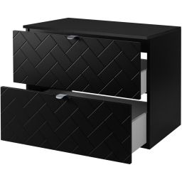 Zestaw Rodan Trend szafka 80 cm podumywalkowa z blatem czarny (5906154450850, 5906154451925)