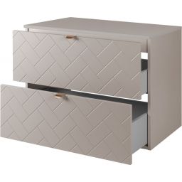 Zestaw Rodan Trend szafka 80 cm podumywalkowa z blatem kaszmir (5906154450911, 5906154451949)