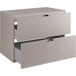 Zestaw Rodan Trend szafka 80 cm podumywalkowa z blatem kaszmir (5906154450911, 5906154451949)