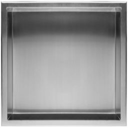 Rea półka wnękowa 30 cm stal szczotkowana REA-05600