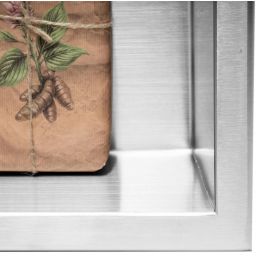 Rea półka wnękowa 60 cm stal szczotkowana REA-05602