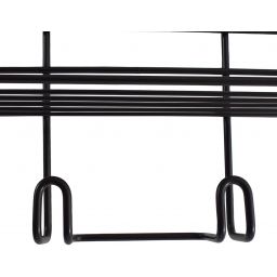 Sepio półka łazienkowa 23 cm podwójna czarna 10POLLAHABL2P