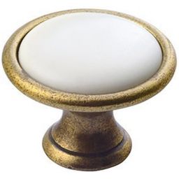 Sapho Cross uchwyt meblowy 1 szt. gałka brązowy/biały 12937