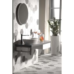 Sapho Float lustro 60 cm okrągłe z oświetleniem LED biały połysk barwa neutralna 22559