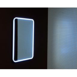 Sapho Float lustro 60x80 cm prostokątne z oświetleniem LED białe barwa neutralna 22572