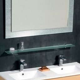 Sapho półka 50 cm szklana ścienna szkło satynowe 22481