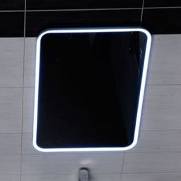 Sapho Float lustro 50x70 cm prostokątne z oświetleniem LED białe barwa neutralna 22571