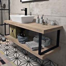 Sapho wspornik pod blat czarny mat 30370