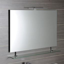 Sapho Wega lustro 100x80 cm prostokątne z półką 60092