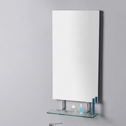 Sapho Wega lustro 50x80 cm z półką chrom/szkło przezroczyste 60092-5
