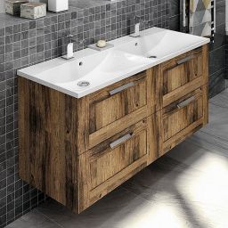 Sapho Amia szafka 119 cm podumywalkowa wisząca dąb collingwood AM120-1919