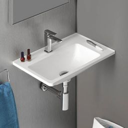Sapho Arana umywalka 56x35 cm ścienna prostokątna prawa biała AN056