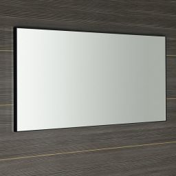 Sapho Arowana lustro 120x60 cm w ramie czarny mat AWB1260