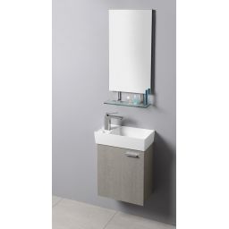 Sapho Wega lustro 50x80 cm z półką chrom/szkło przezroczyste 60092-5