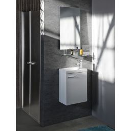 Sapho Wega lustro 70x80 cm z półką chrom/szkło przezroczyste 60092-7