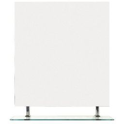 Sapho Wega lustro 80x80 cm z półką chrom/szkło przezroczyste 60092-8