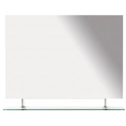 Sapho Wega lustro 100x80 cm prostokątne z półką 60092