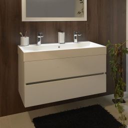 Sapho Largo szafka 100 cm podumywalkowa wisząca biały połysk LA101