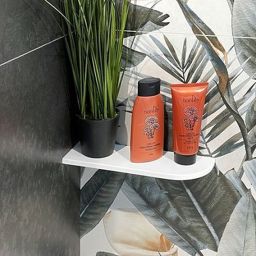 Sapho Abelina półka łazienkowa narożna biały mat AE300-0101