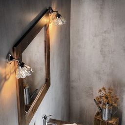Sapho Brand lustro 80x80 cm rama świerk bejcowany BA051S