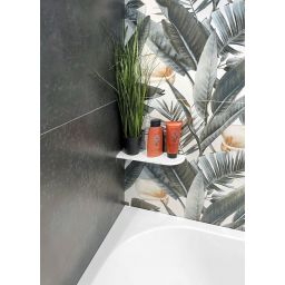 Sapho Abelina półka łazienkowa narożna biały mat AE300-0101