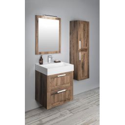 Sapho Amia szafka boczna 140 cm wysoka wisząca dąb collingwood AM020-1919